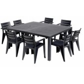 Julie Double Table ( 2 configurations) Grey