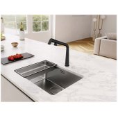 Icon Swivel Spout Kitchen Tap Black Matt (115.0625.187)