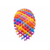 Rainbow Toy, Anti-stress, Flexible, Sensory, Colorful, 10 cm
