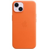 "Leather Case with MagSafe iPhone 14 (MPP83ZM/ A)" Orange