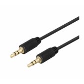 Stereo audio cable 3.5 mm 5m black