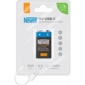 Rechargeable 9V USB-C 500 mAh