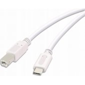 45356 USB-C to USB-B 3 m White