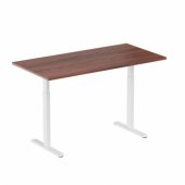 Adjustable Height Table Thor White/ Brown L