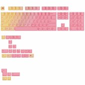 GPBT Gradient Keycaps, ANSI Layout (US), PBT, Dye-Sub - Grapefruit