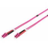 LC/ LC Fiber Optic Multimode Patchcord OM4 2 m Purple
