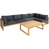 SERENITY table, sofa brown/ grey