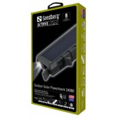 "Outdoor Solar Powerbank 24000" Black