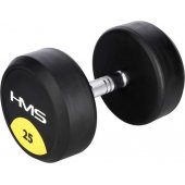 HMS HG PRO rubberized dumbbell 1 x 25 kg.