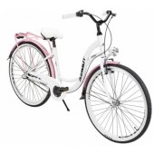 Vintage 28" 3-speed 2023 White/ Pink Shiny