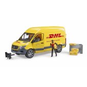MB Sprinter DHL with driver, model vehicle (yellow)