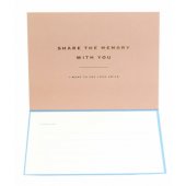 MSG Photo message card Brown/ Blue