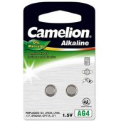 Alkaline Button celles 1.5V (LR626) AG4/ LR66/ 377, 2-pack