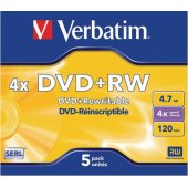 DVD+RW 4.7GB Matt Silver Jewel Case 5