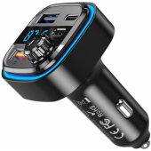 BCC08 Bluetooth MP3 Car Charger 3,1A Black