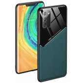"Lens Leather Back Case iPhone 12/ 12 Pro" Green