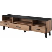 LOTTA 180x40x53 Wotan Oak + Matt Black