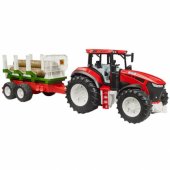 ROADMAX Tractor with Forwarding Trailer and 3 tree trunks