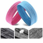 Elastic fabric headband pink