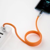Cable USB-C to Lightning rotating L24CL 120W Orange