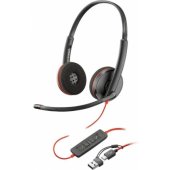 Blackwire 3220 Stereo USB-C Black/ Red