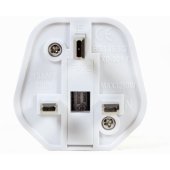 EU Socket to UK Plug White