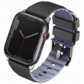 Linus Airosoft Silicone Apple Watch Strap 42/ 44/ 45mm Midnight Black