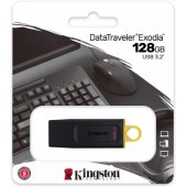 128GB DataTraveler Exodia USB 3.2 Black/ Yellow