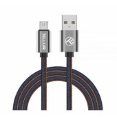 Data cable, USB to Micro USB, 1m Denim