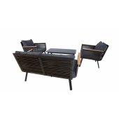MALAGA table, sofa and 2 chairs