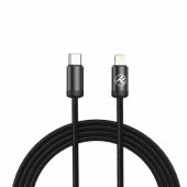 Minimalist USB-C to Lightning Cable 3A 1m PD27W Black