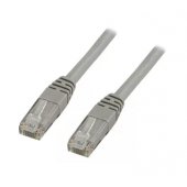 Patch cable U/ UTP Cat6 LSZH 500MHz 0.3m grey
