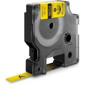 RhinoPRO Tape 9mm x1.5m black on yellow
