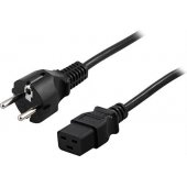 Power cable CEE 7/ 7 - C19 2m black