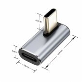 Ultraboost AA03 USB-C Angled Adapter Gray