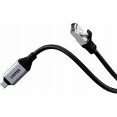 Network Cable USB-C to RJ-45 LAN 3 m Black-Silver