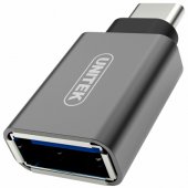 Adapter USB-A (F) - USB-C grey
