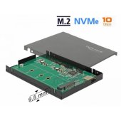External Enclosure 2.5" M.2 USB 3.1 Black 42609