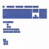 GPBT Basics Keycaps, ANSI Layout (US), PBT, Dye-Sub - Mana Blue