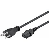 93617 Switzerland power supply cord (type J SEV 1011) to C13 2m Black