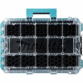 Makita MAKTRAK Organizer deep M, tool box blue/ transparent, transparen