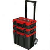 E-Case Tower system case, tool trolley (black/ red, 1x E-Case L