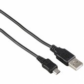 00173672 Charging/ Data Cable, Micro-USB 0.6m Black