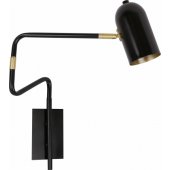 Kinkiet Candellux Kinkiet biurowy czarny Candellux HOSTI 21-75451