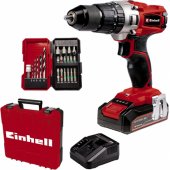 Einhell Cordless Impact Drill TE-CD 18/ 2 Li-i +22, 18V (red/ black, Li-