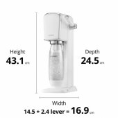 Sodastream Duo saturator + 1 bottle + gas White