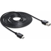 83364 USB-A/ mini-USB 3m Black