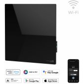 AGH0012S Premium Eco Smart Quadro Wall Heater Black