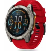 Silicone Line Garmin Fenix 5X/ 5X Plus/ 6X/ 6X Pro/ 7X/ 8 (51mm) Red
