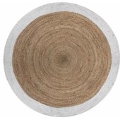 Atmosphera Round jute rug 120 cm brown